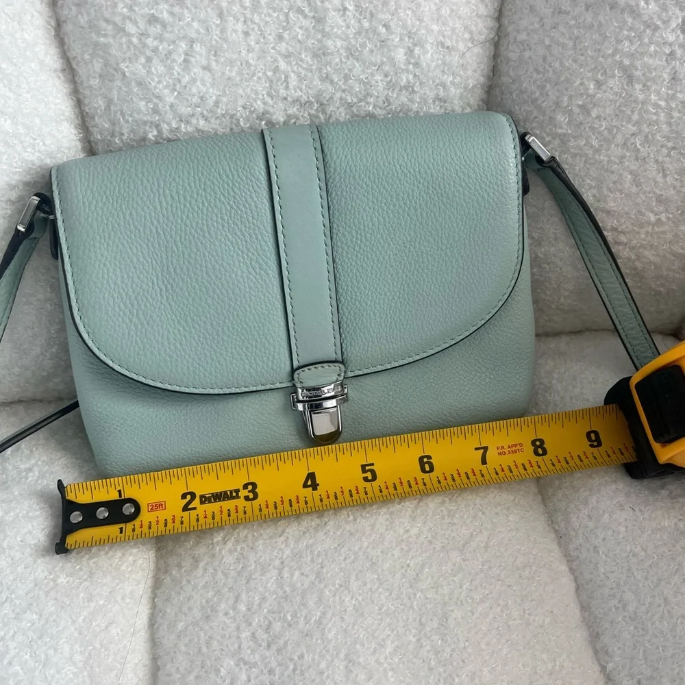 Michael Kors Mint Green Leather Crossbody Bag